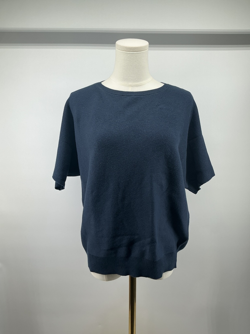 Lightweight Cotton Cashmere Link-Stitch Dolman Sweater